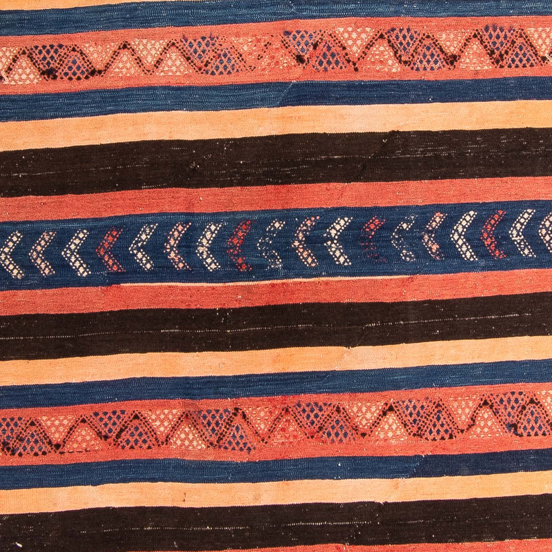 Løber Kelim-tæppe - gammelt - 345 x 130 cm - flerfarvet