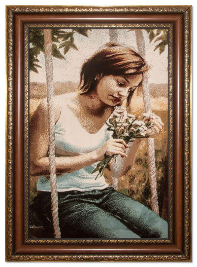 Billede tæppe 60x85cm - Orientalsk tæppe