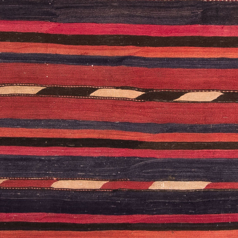 Kelim-tæppe - gammelt - 215 x 140 cm - flerfarvet