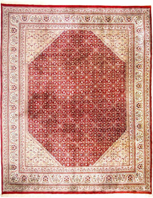 Orientalsk tæppe - 386 x 298 cm - rød