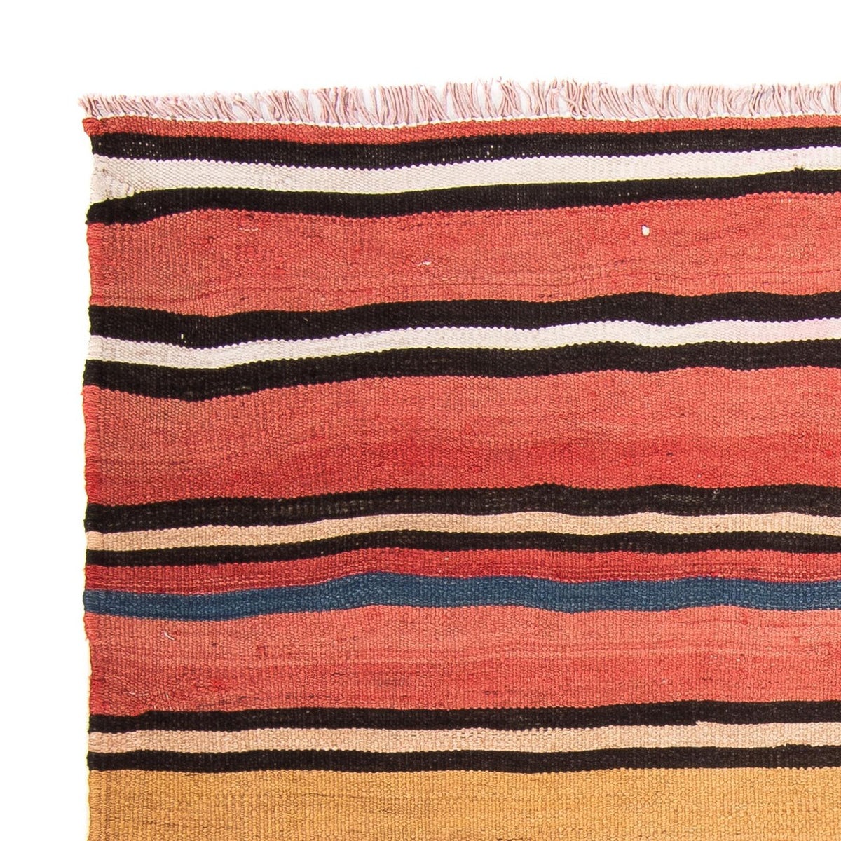 Kelim-tæppe - gammelt firkantet  - 130 x 130 cm - flerfarvet