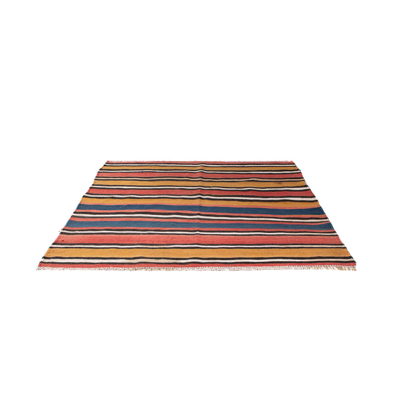 Kelim-tæppe - gammelt firkantet  - 140 x 130 cm - flerfarvet