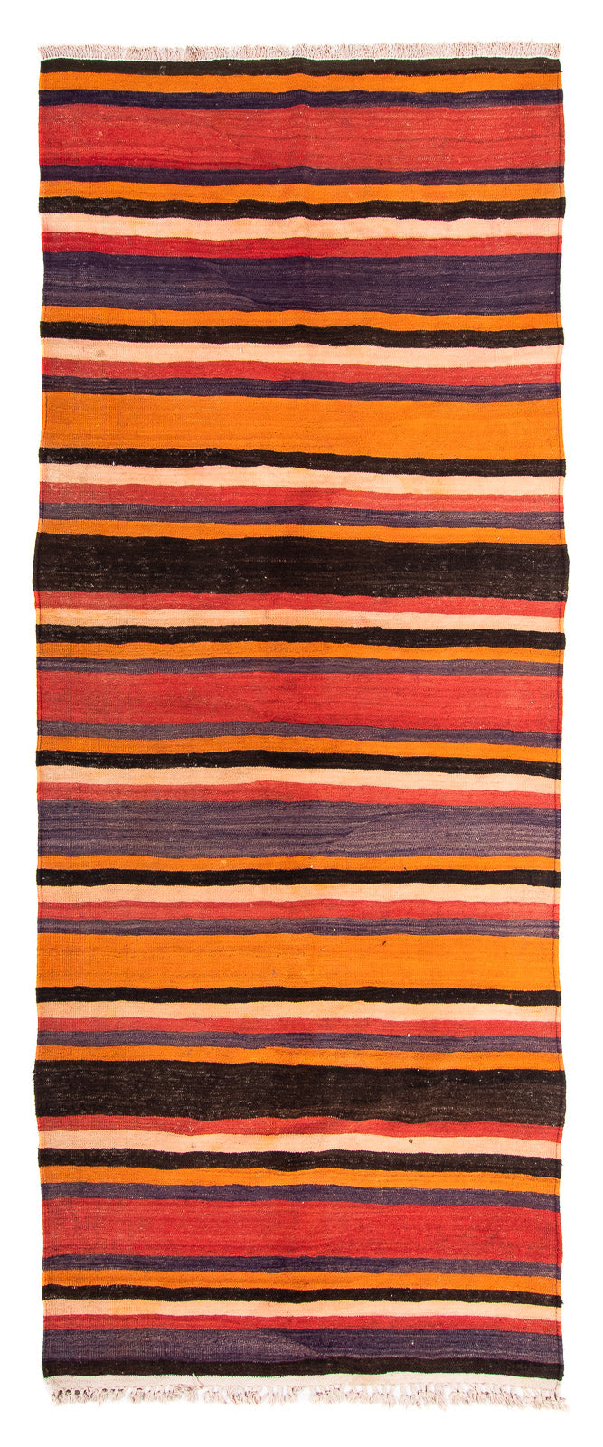 Løber Kelim-tæppe - gammelt - 330 x 130 cm - flerfarvet