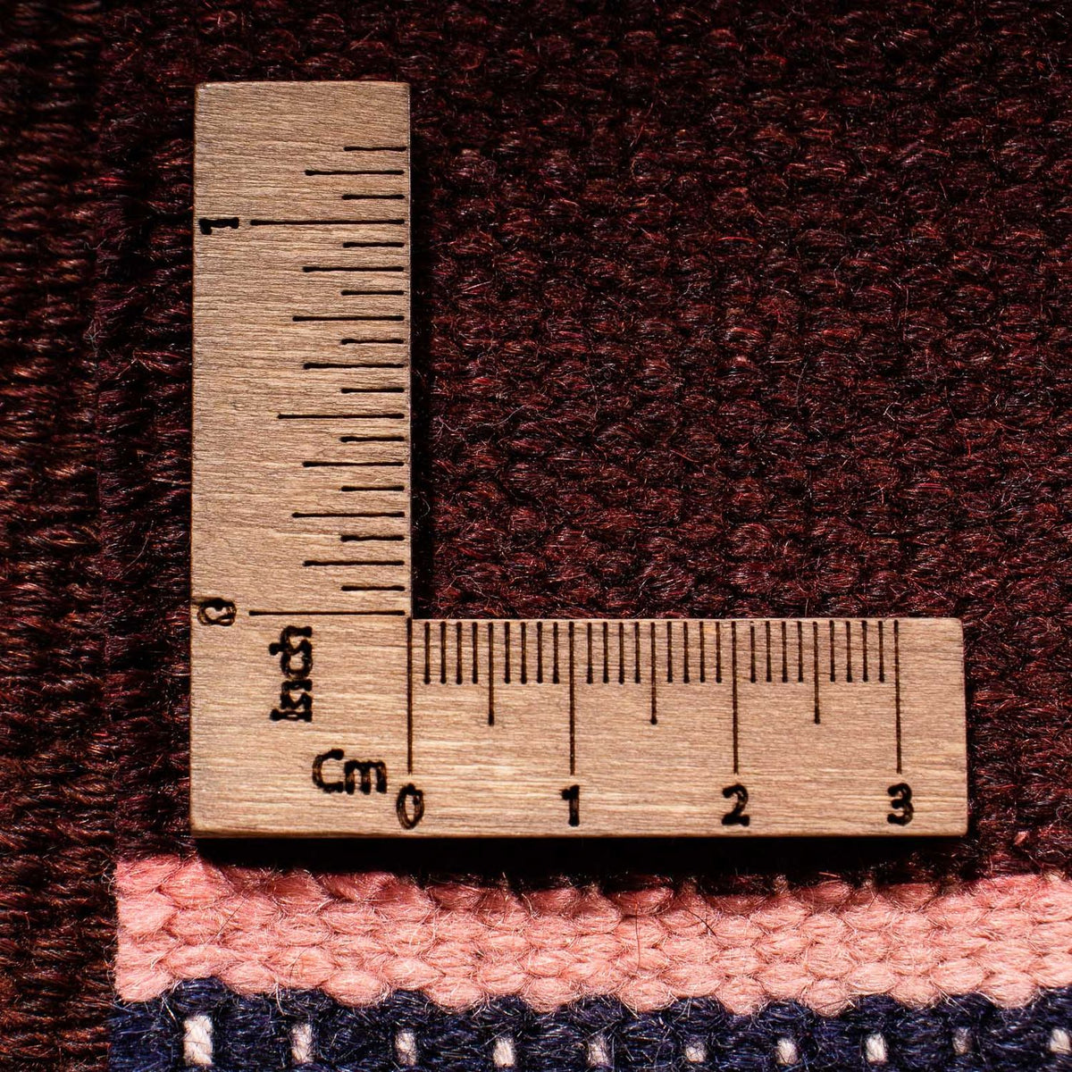 Kelim-tæppe - gammelt - 100 x 70 cm - flerfarvet