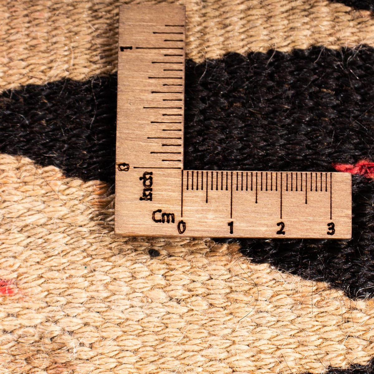 Kelim-tæppe - gammelt firkantet  - 125 x 100 cm - flerfarvet