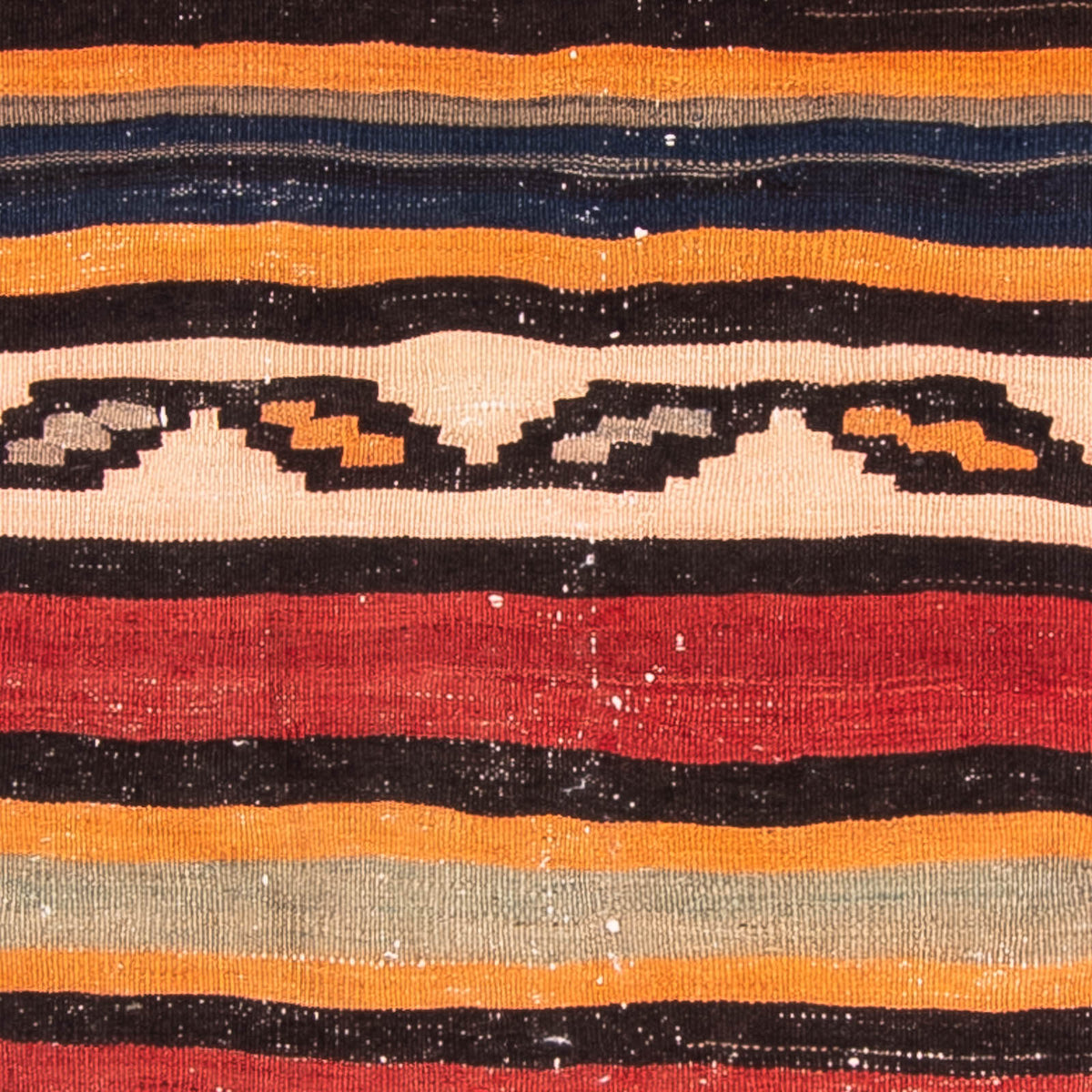 Kelim-tæppe - gammelt - 180 x 125 cm - flerfarvet