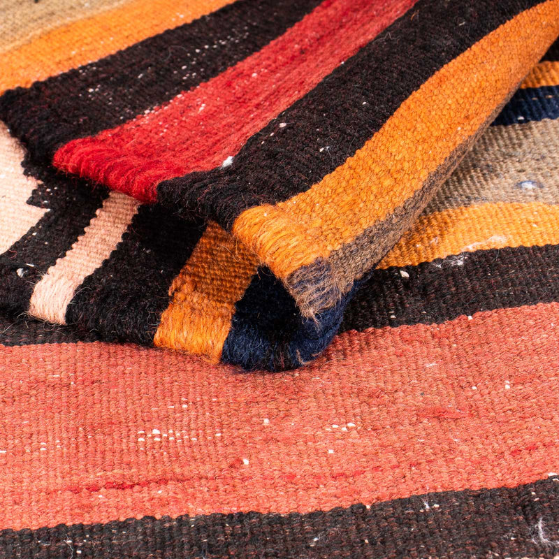 Kelim-tæppe - gammelt - 180 x 125 cm - flerfarvet