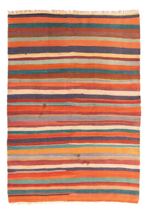 Kelim-tæppe - gammelt - 180 x 135 cm - flerfarvet