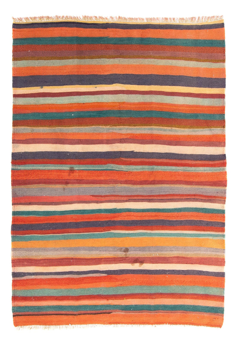 Kelim-tæppe - gammelt - 180 x 135 cm - flerfarvet