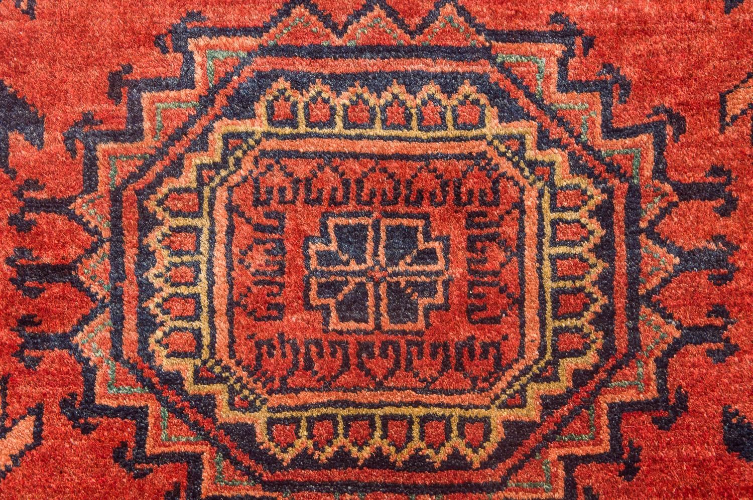 Afghansk tæppe - Kunduz - 275 x 216 cm - rød