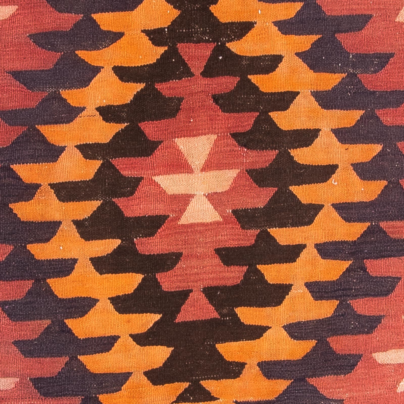 Løber Kelim-tæppe - gammelt - 390 x 130 cm - flerfarvet