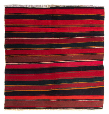 Kelim-tæppe - gammelt - 130 x 100 cm - flerfarvet