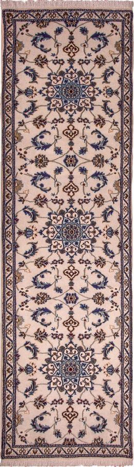Løber Persisk tæppe - Nain - Royal - 290 x 85 cm - beige