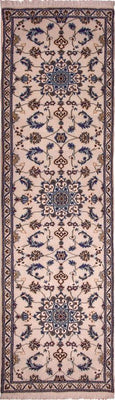 Løber Persisk tæppe - Nain - Royal - 290 x 85 cm - beige