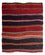 Kelim-tæppe - gammelt - 130 x 120 cm - flerfarvet