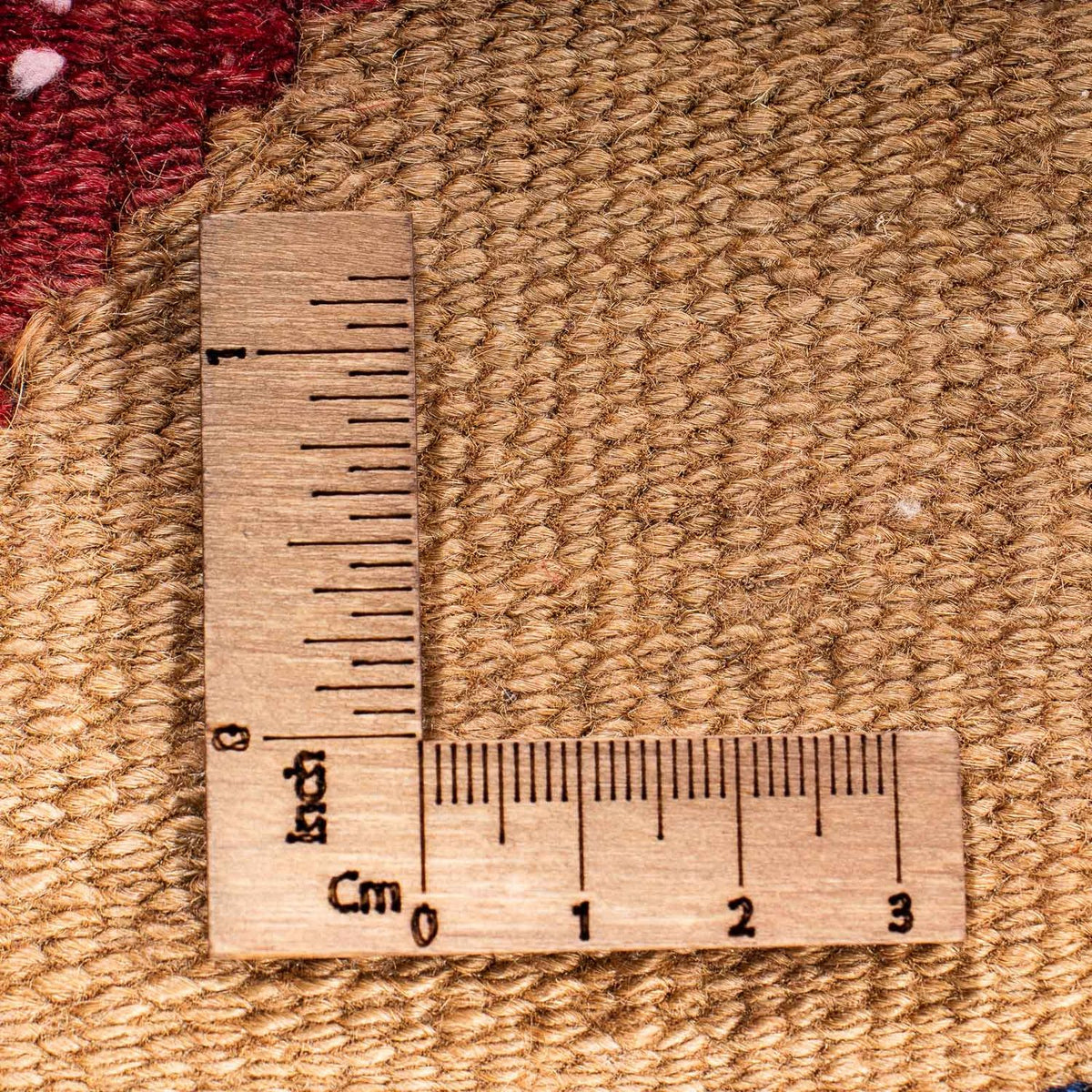 Kelim-tæppe - gammelt - 130 x 110 cm - flerfarvet