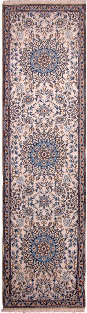 Løber Persisk tæppe - Nain - Royal - 295 x 81 cm - beige