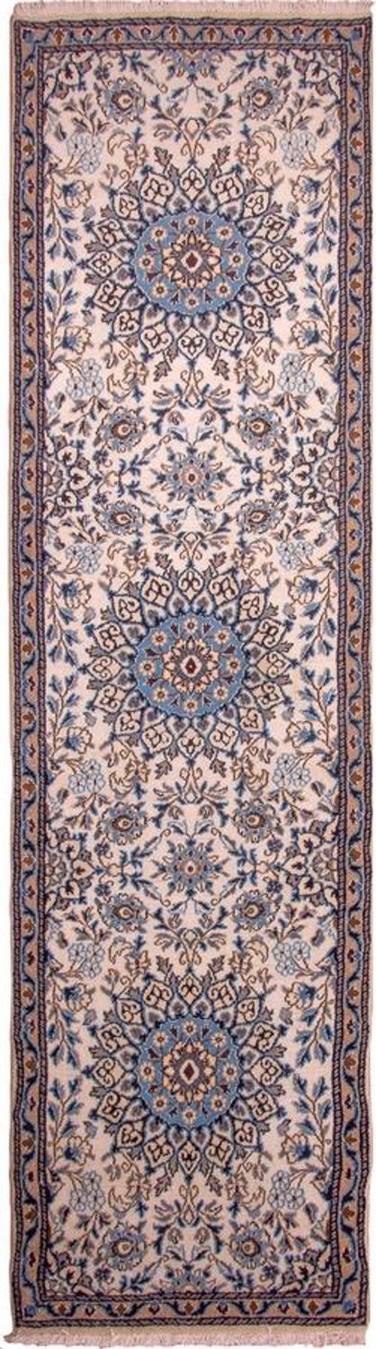 Løber Persisk tæppe - Nain - Royal - 295 x 81 cm - beige