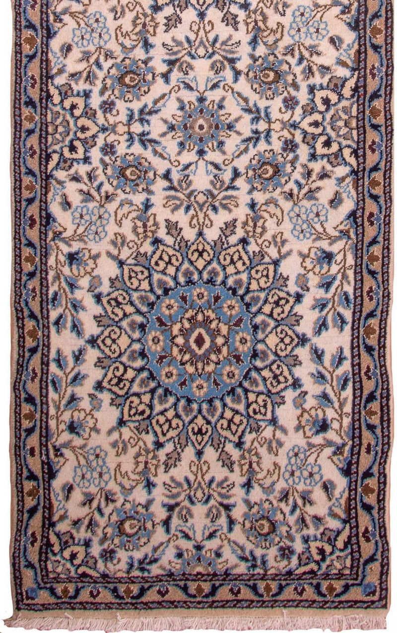 Løber Persisk tæppe - Nain - Royal - 295 x 81 cm - beige