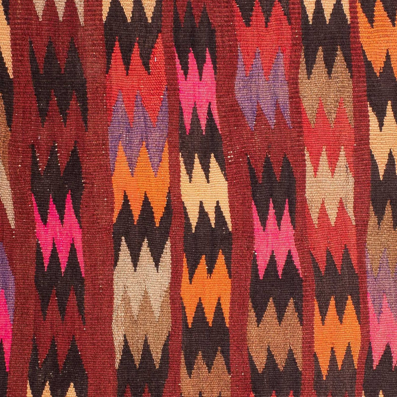 Kelim-tæppe - gammelt - 114 x 90 cm - flerfarvet