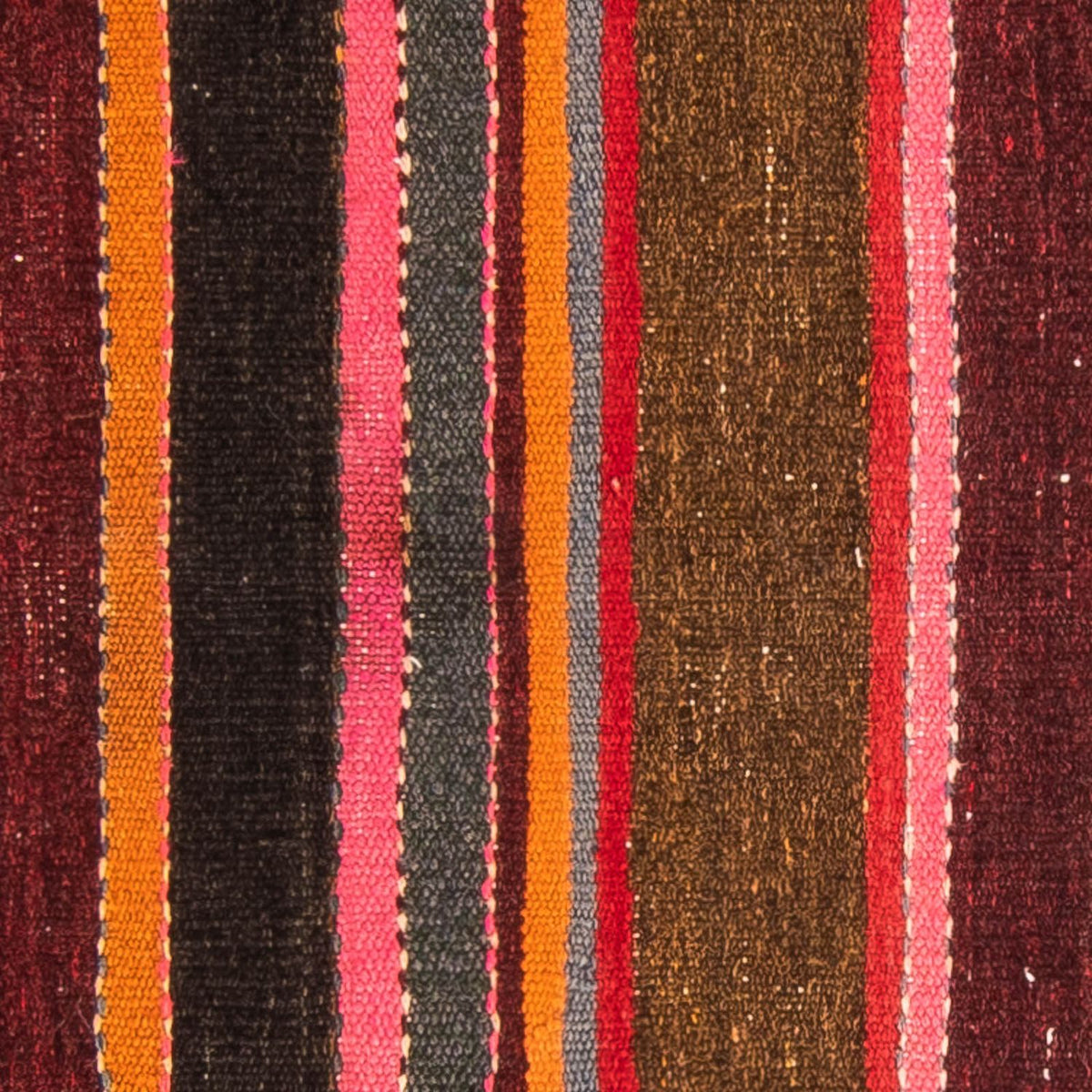 Kelim-tæppe - gammelt - 115 x 85 cm - flerfarvet