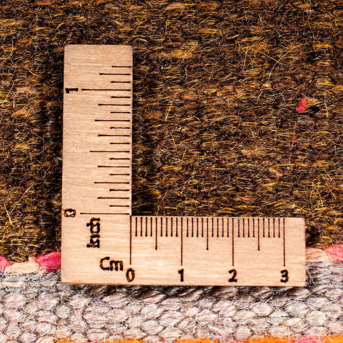 Kelim-tæppe - gammelt - 115 x 85 cm - flerfarvet