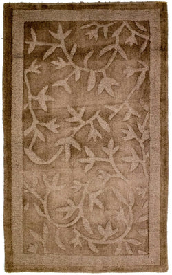 Uldtæppe - 148 x 89 cm - brun