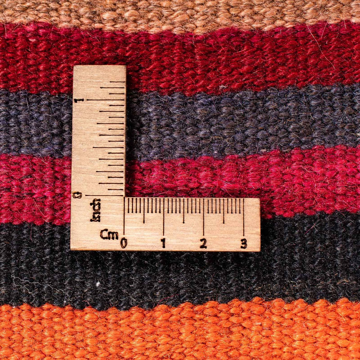 Kelim-tæppe - gammelt - 195 x 100 cm - flerfarvet