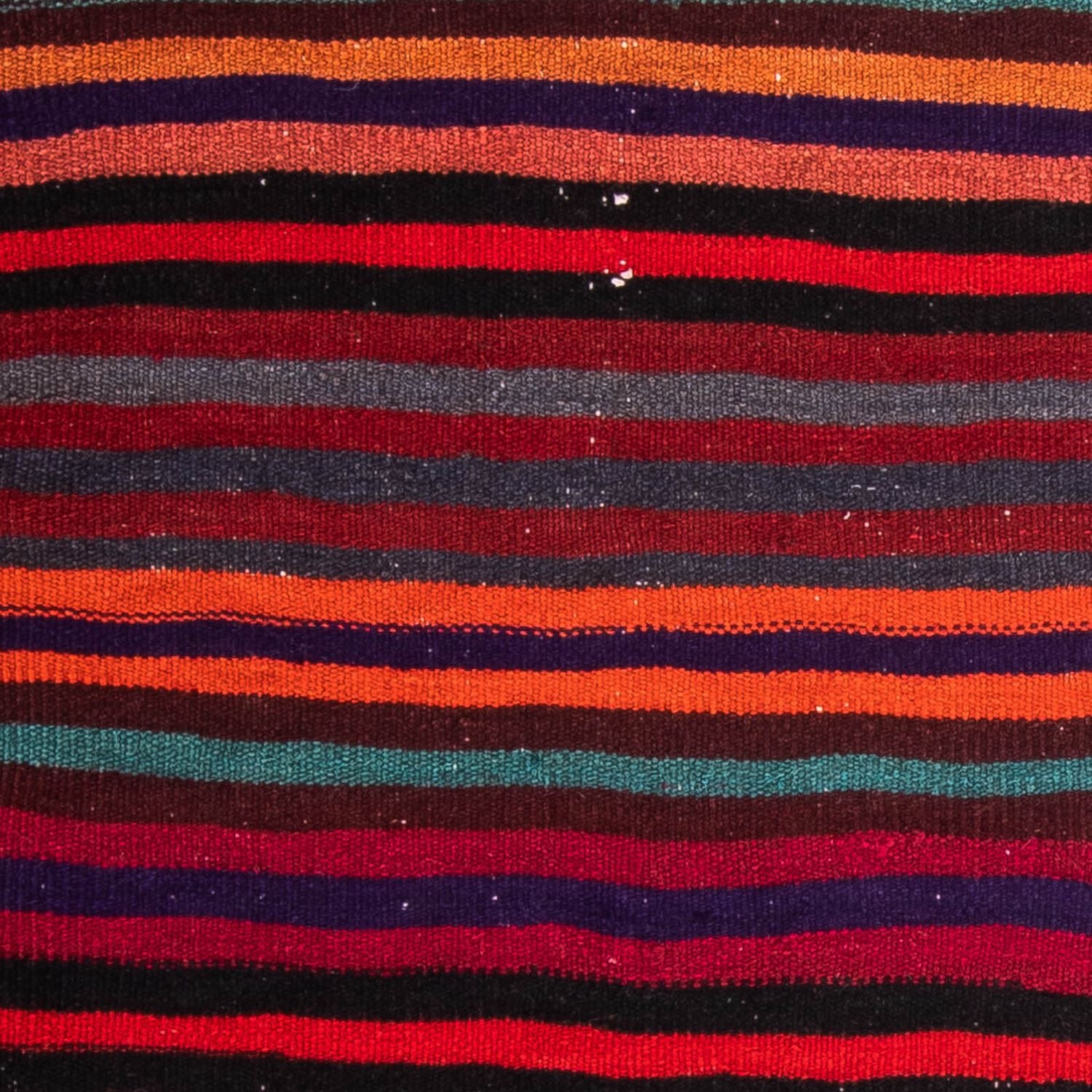 Kelim-tæppe - gammelt - 105 x 90 cm - flerfarvet