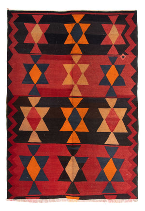 Løber Kelim-tæppe - gammelt - 295 x 120 cm - flerfarvet