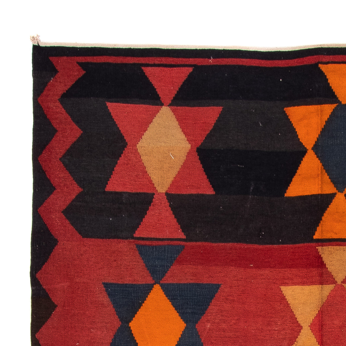 Løber Kelim-tæppe - gammelt - 295 x 120 cm - flerfarvet