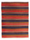 Kelim-tæppe - gammelt - 205 x 150 cm - flerfarvet