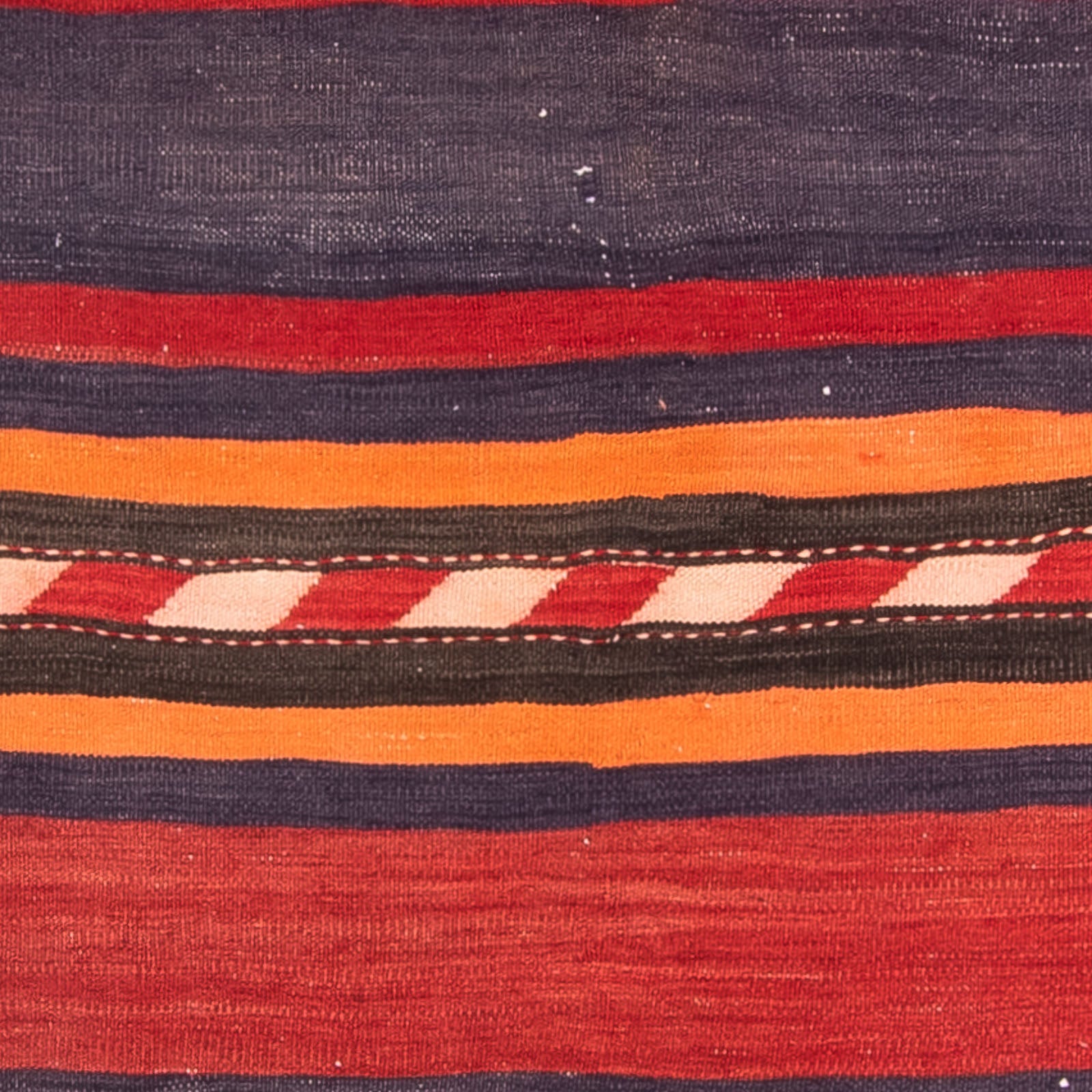 Kelim-tæppe - gammelt - 160 x 150 cm - flerfarvet