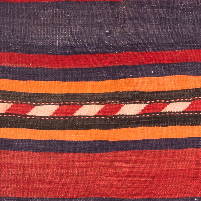 Kelim-tæppe - gammelt - 160 x 150 cm - flerfarvet