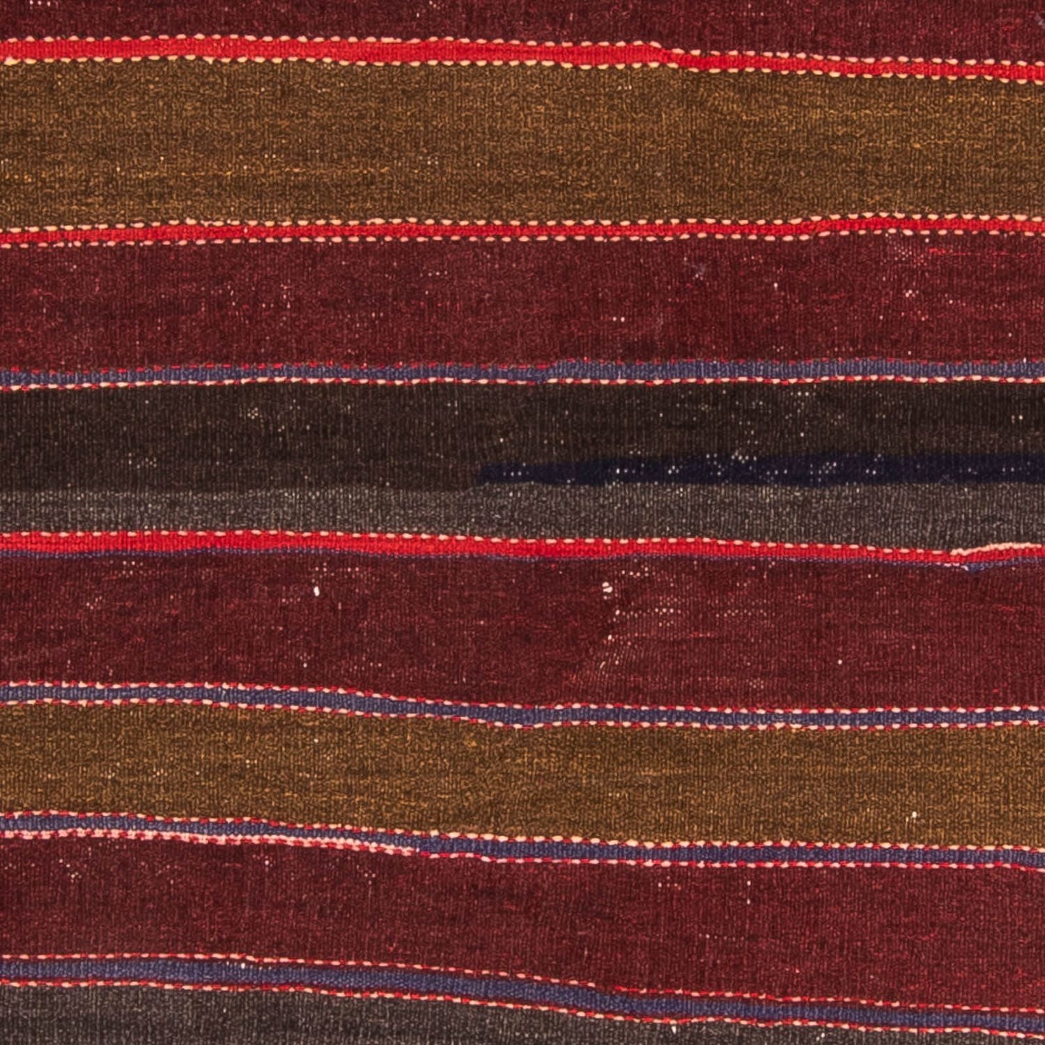 Kelim-tæppe - gammelt - 200 x 160 cm - flerfarvet
