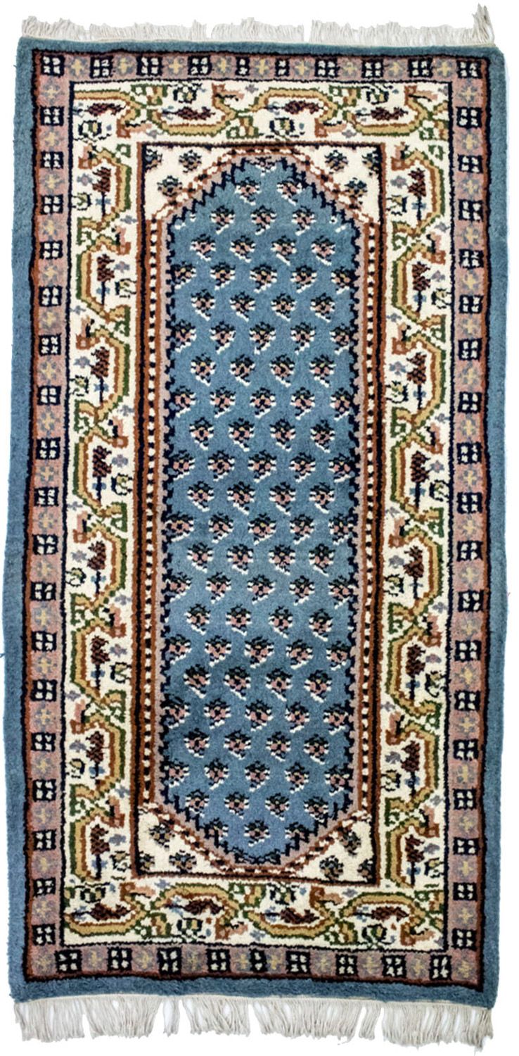 Orientalsk tæppe - 160 x 90 cm - lyseblå