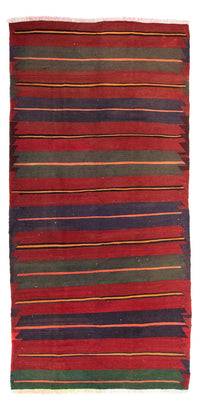 Løber Kelim-tæppe - gammelt - 325 x 135 cm - flerfarvet