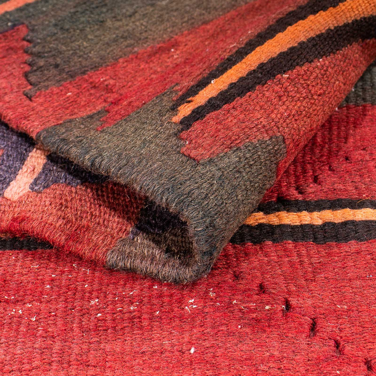 Løber Kelim-tæppe - gammelt - 325 x 135 cm - flerfarvet