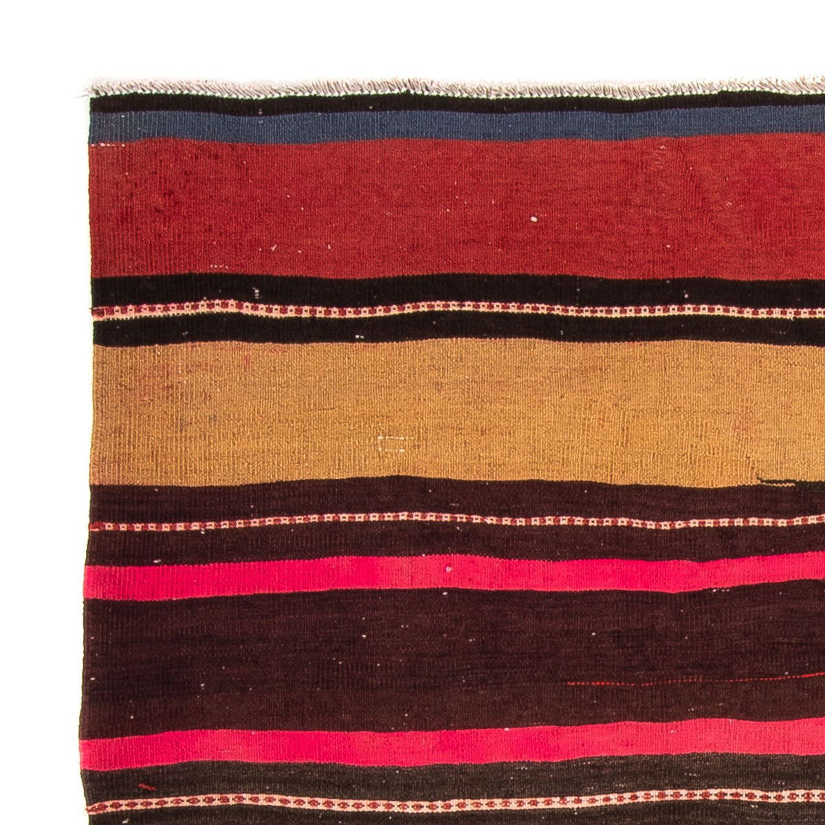 Kelim-tæppe - gammelt firkantet  - 175 x 170 cm - flerfarvet