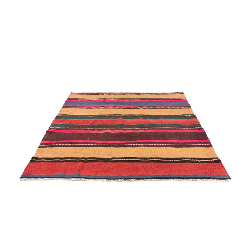Kelim-tæppe - gammelt firkantet  - 175 x 170 cm - flerfarvet