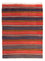 Kelim-tæppe - gammelt - 195 x 150 cm - flerfarvet