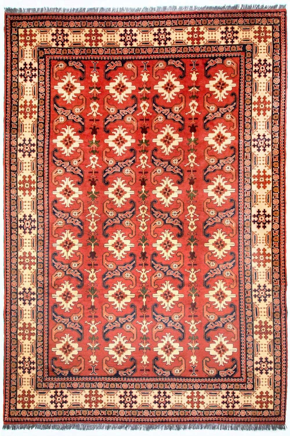 Afghansk tæppe - Hatshlu - 338 x 257 cm - rød