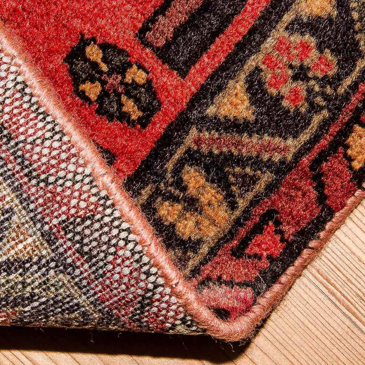 Persisk tæppe - Nomadisk - 102 x 61 cm - rød