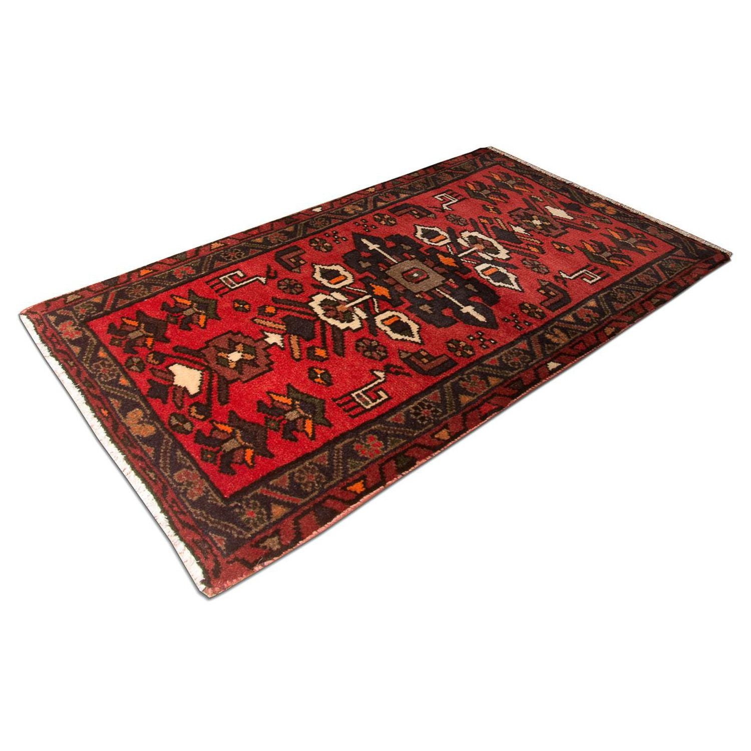 Persisk tæppe - Nomadisk - 102 x 61 cm - rød