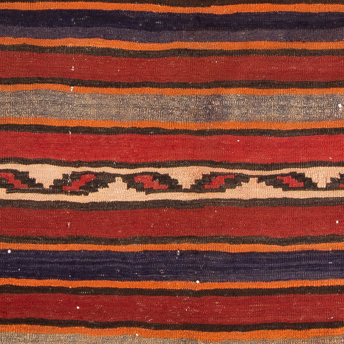 Kelim-tæppe - gammelt firkantet  - 185 x 160 cm - flerfarvet