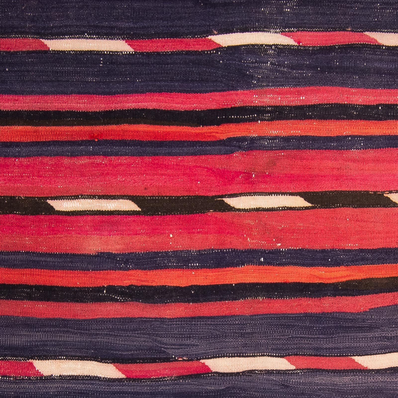 Kelim-tæppe - gammelt - 150 x 135 cm - flerfarvet