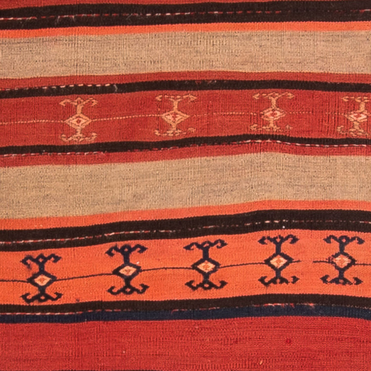 Løber Kelim-tæppe - gammelt - 280 x 85 cm - flerfarvet