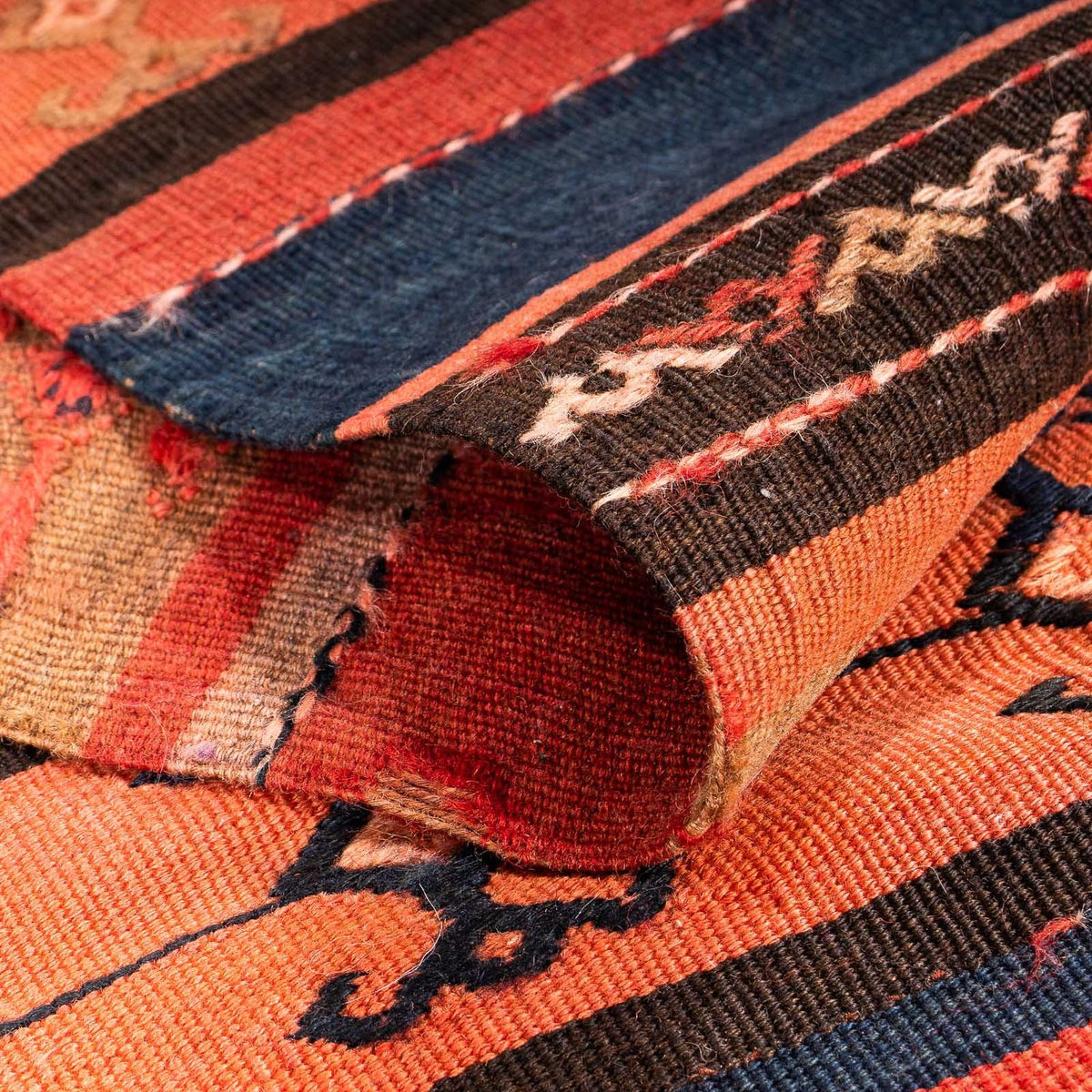 Løber Kelim-tæppe - gammelt - 280 x 85 cm - flerfarvet