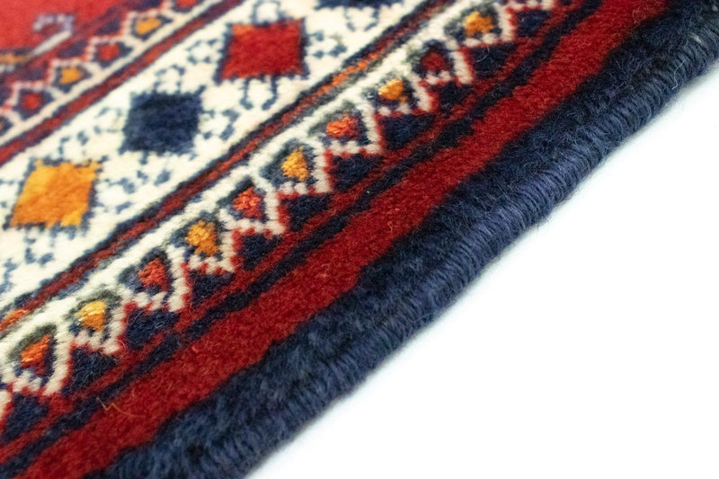 Turkaman-tæppe - 91 x 70 cm - rød