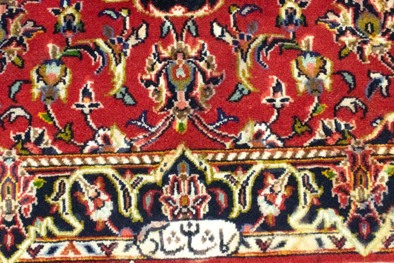 Persisk tæppe - Keshan - 97 x 67 cm - rød